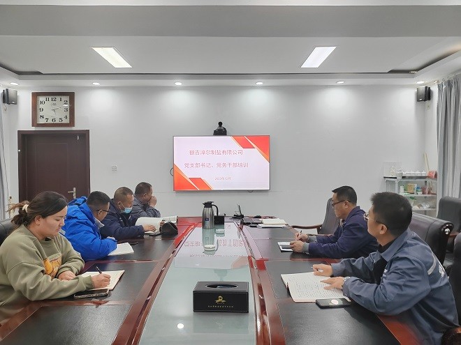 額吉淖爾制鹽有限公司組織開展黨支部書記、黨務工作者培訓