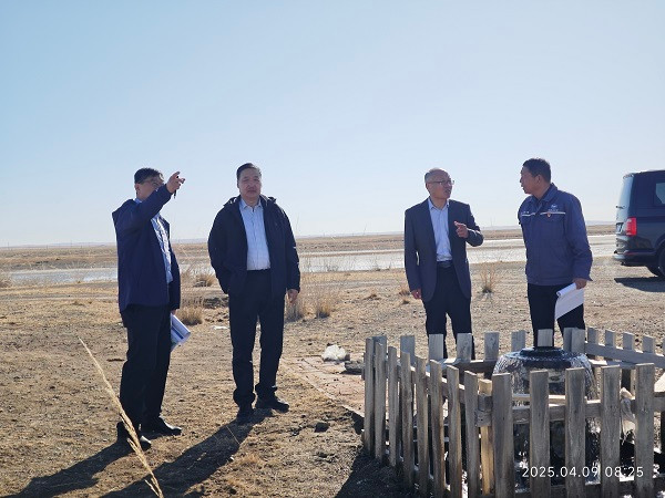 王臣一行到額鹽公司調(diào)研